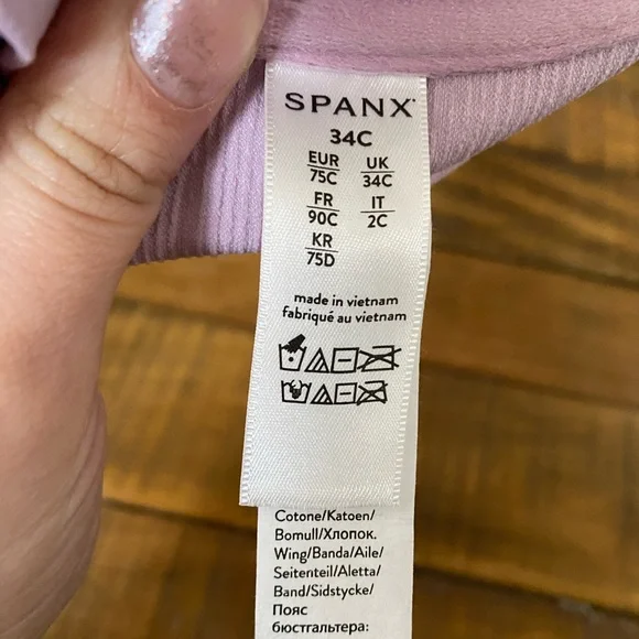 SPANX pink Lightly Lined Full Coverage Bra - Picture 3 of 4